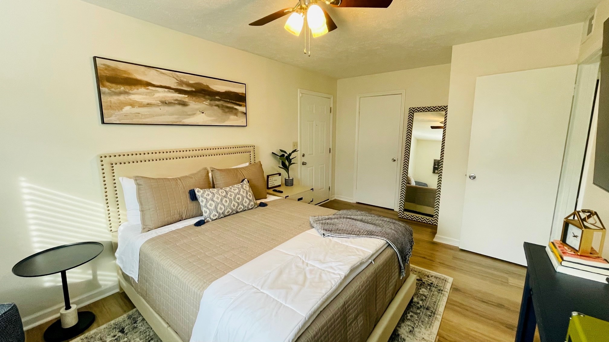 7526 Roundtree Avenue Murfreesboro, TN 37129 - Photo 20 of 67 a bedroom with a bed and a chandelier