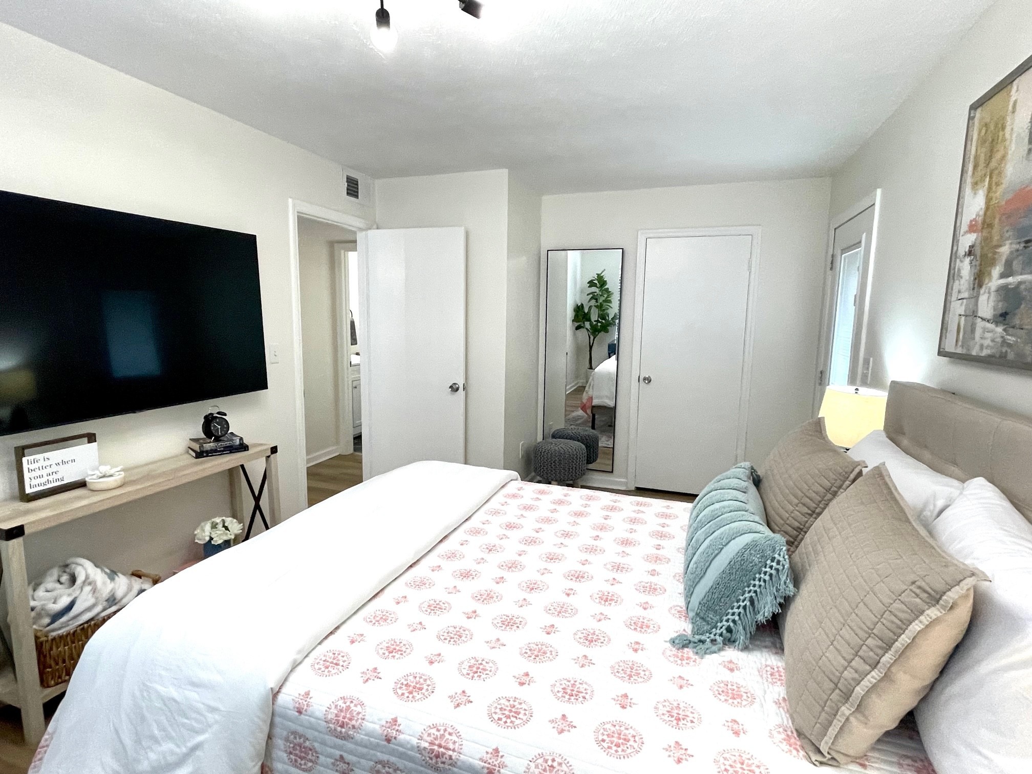 7526 Roundtree Avenue Murfreesboro, TN 37129 - Photo 44 of 67 a bedroom with a bed and a flat screen tv