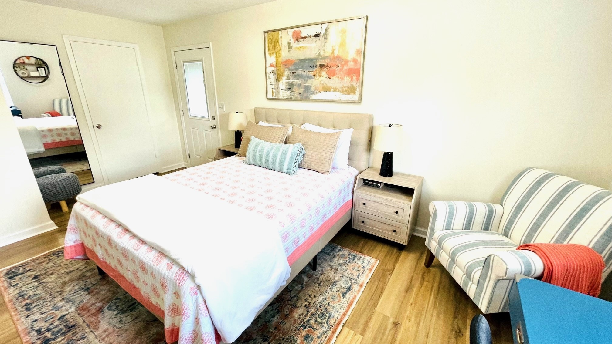 7526 Roundtree Avenue Murfreesboro, TN 37129 - Photo 47 of 67 a bedroom with a bed and wooden floor