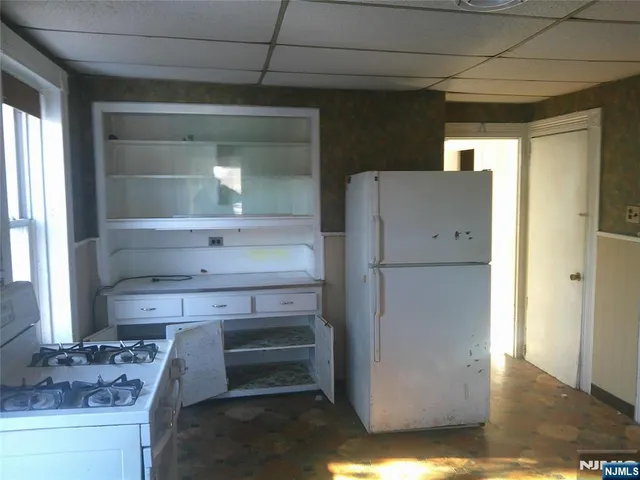 a view of a glass door