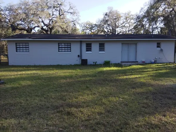 a backyard of a house