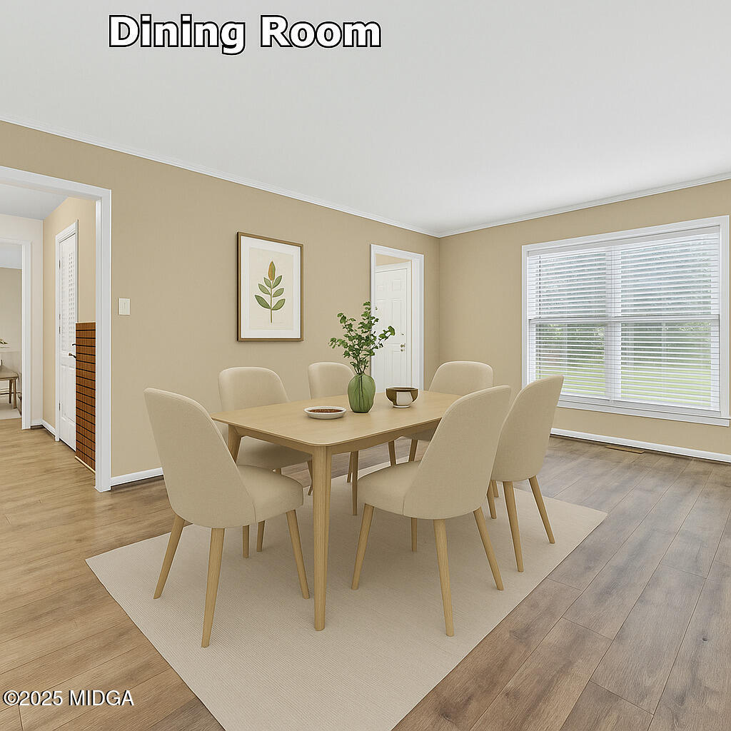 1303 Forest Hill Road Macon, GA 31210 - Photo 44 of 54 a view of a dining room with furniture and wooden floor