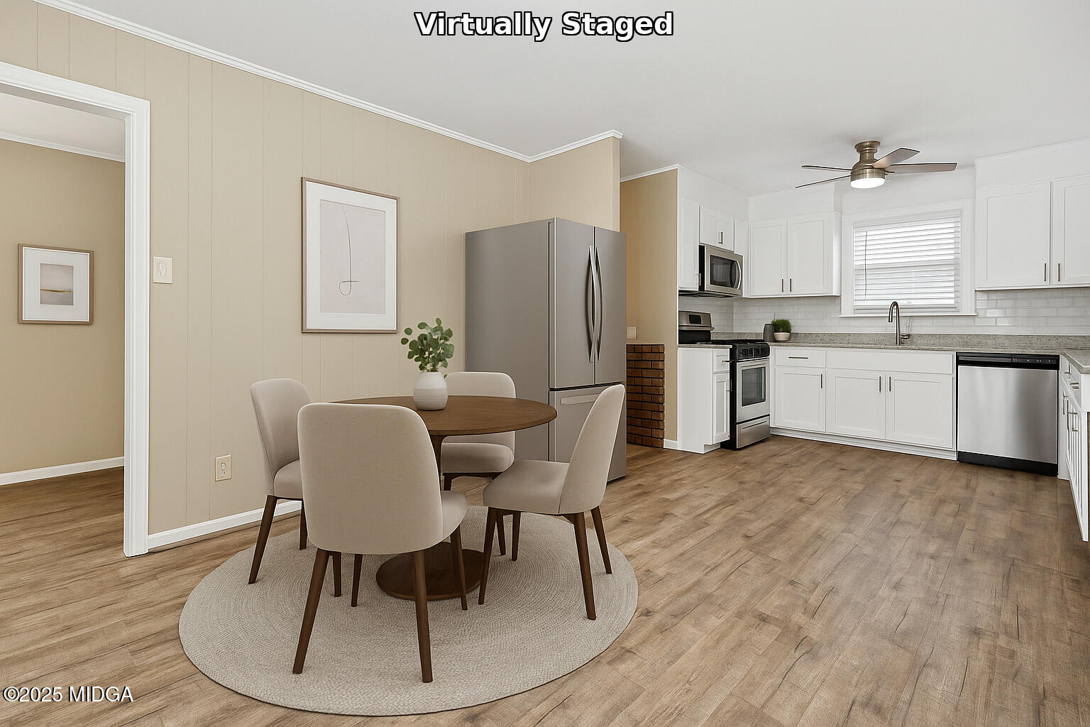 1303 Forest Hill Road Macon, GA 31210 - Photo 46 of 54 a view of a dining room with furniture and wooden floor