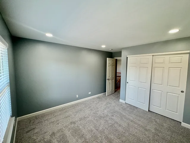 an empty room with a natural light