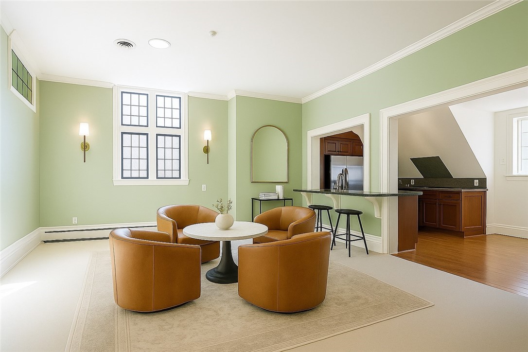 901 East Avenue, Unit D Rochester, NY 14607 - Photo 14 of 42 dining/sitting area off of kitchen (previous pictu