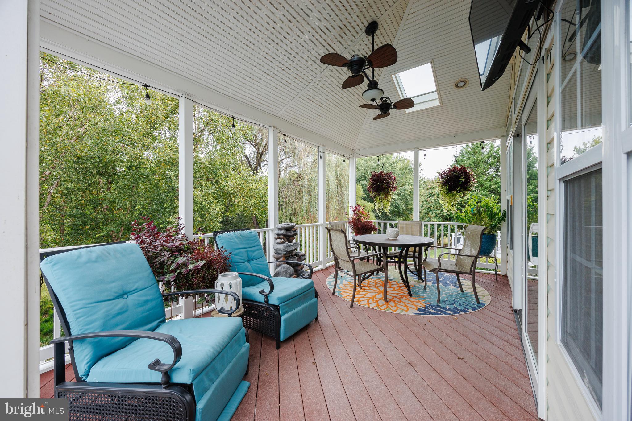 6265 White Birch Road Eldersburg, MD 21784 - Photo 8 of 17 a view of a patio with a dining table and chairs