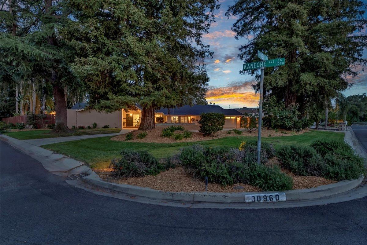 30960 Tower Road Visalia, CA 93292 - Photo 10 of 76 a view of a house with a big yard plants and large trees
