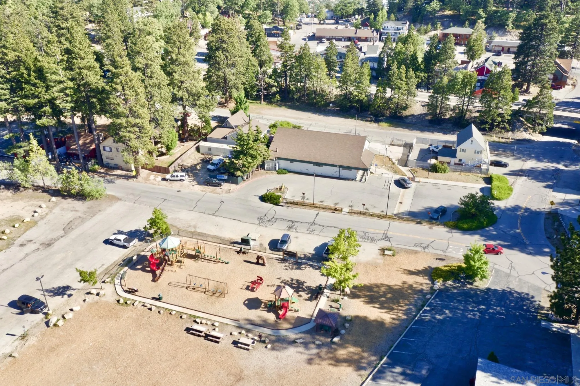 32065 Hunsaker Way, Unit 12 Running Springs, CA 92382 - Photo 18 of 39 an aerial view of residential houses with outdoor space