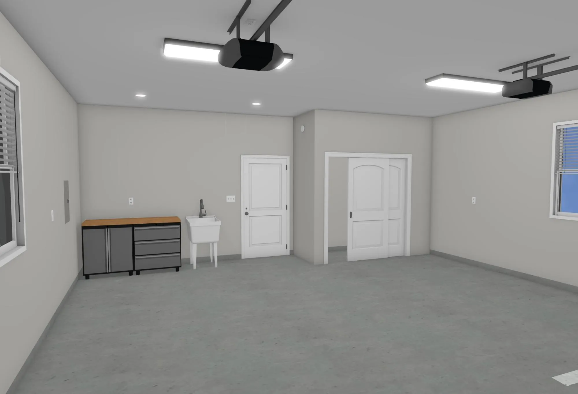 32065 Hunsaker Way, Unit 12 Running Springs, CA 92382 - Photo 32 of 39 an empty room with closet and ceiling fan