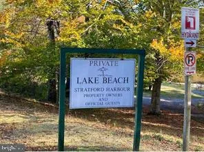 a view of a lake from a yard