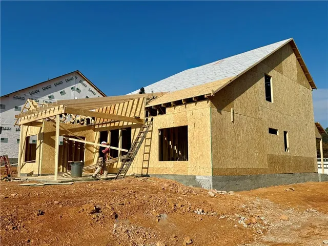 a front view of a building