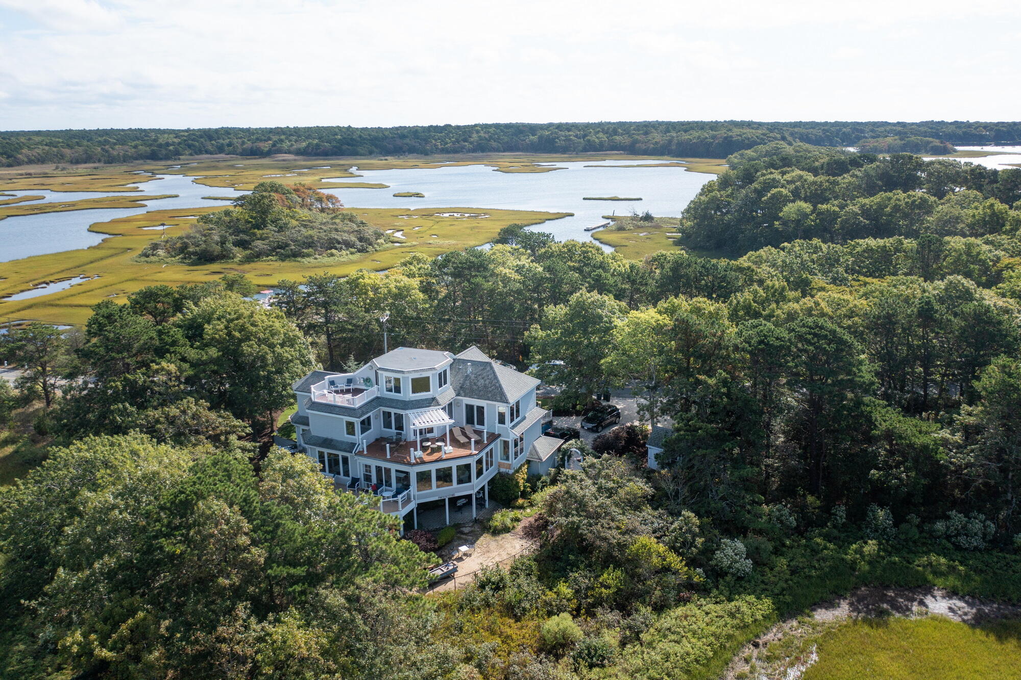 157 Monomoscoy Road Mashpee, MA 02649 - Photo 35 of 43 a view of a city with ocean view