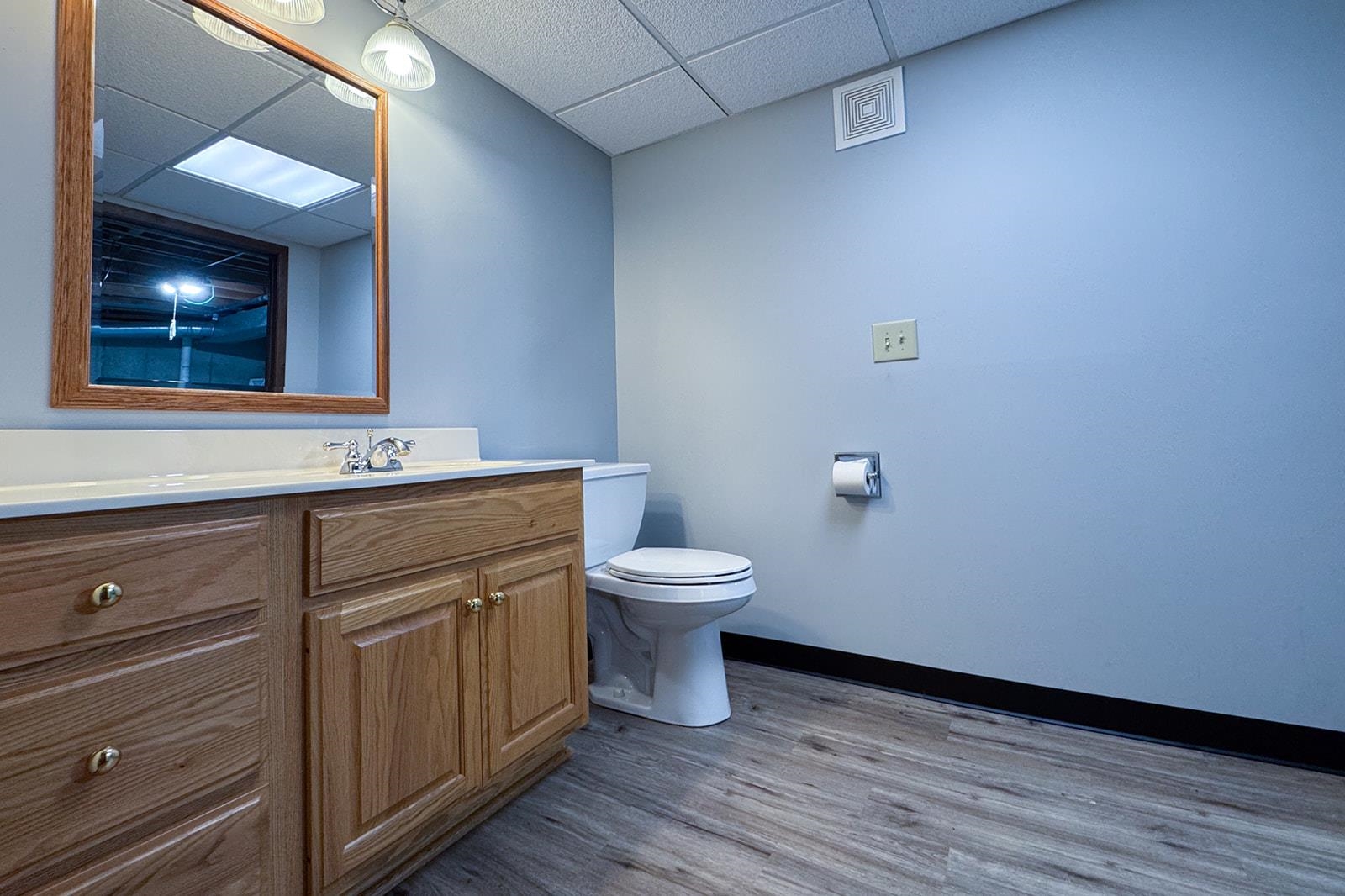 10401 Ray Drive Roscoe, IL 61073 - Photo 34 of 38 a bathroom with a toilet a sink and mirror