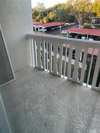 a view of a two chair in the balcony