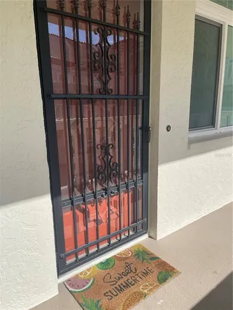 a view of a balcony