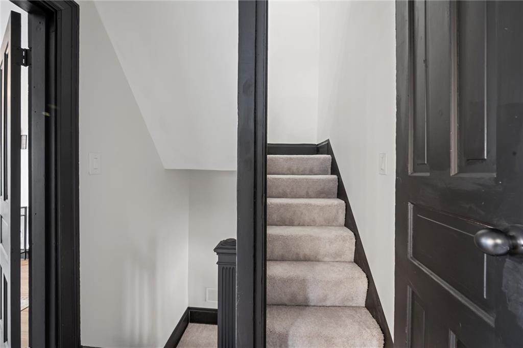 8 Marie Avenue Avalon, PA 15202 - Photo 30 of 48 a view of staircase with white walls and windows