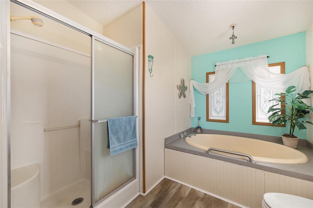 2335 North Loma Point Hernando, FL 34442 - Photo 19 of 47 a bathroom with a granite countertop bathtub shower sink and mirror