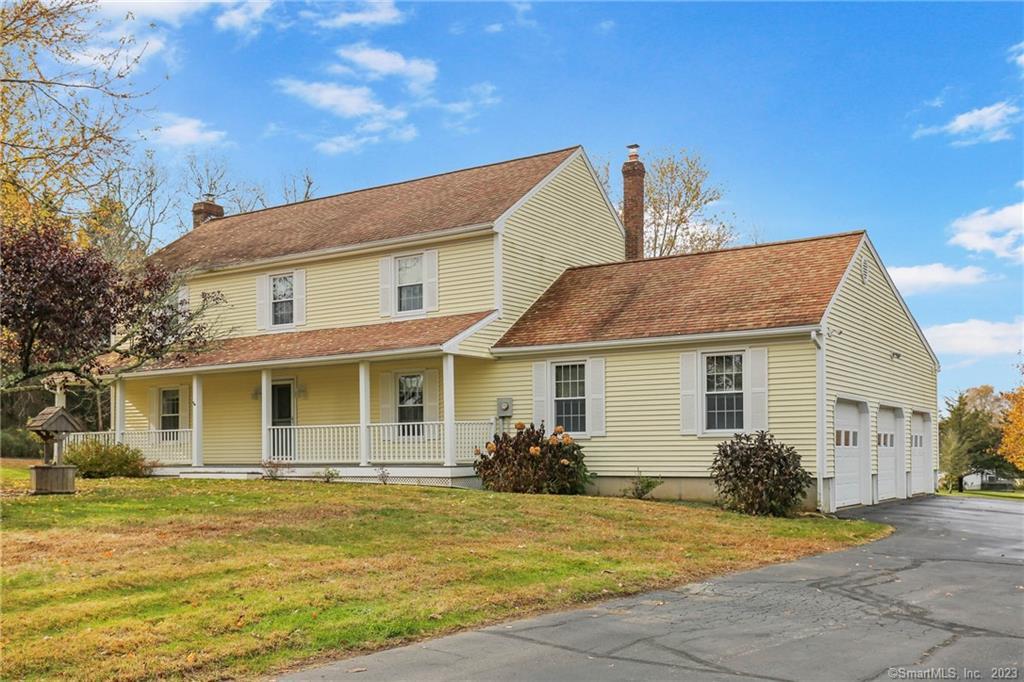 a view of a house with a patio