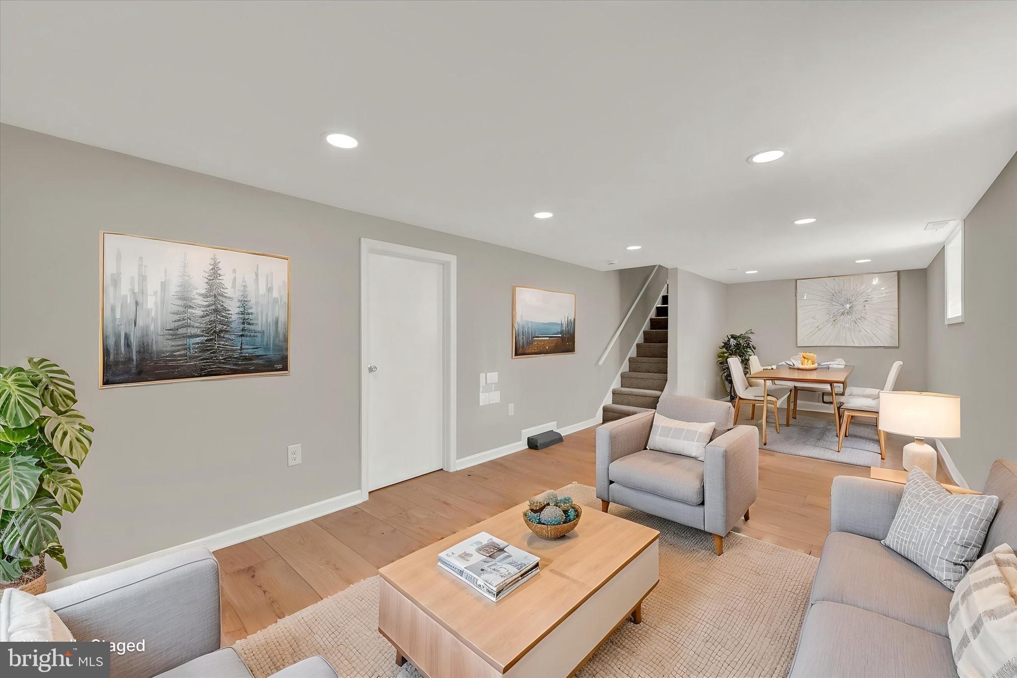 100 Fuller Avenue Baltimore, MD 21206 - Photo 24 of 31 Lower level family room - virtual staging