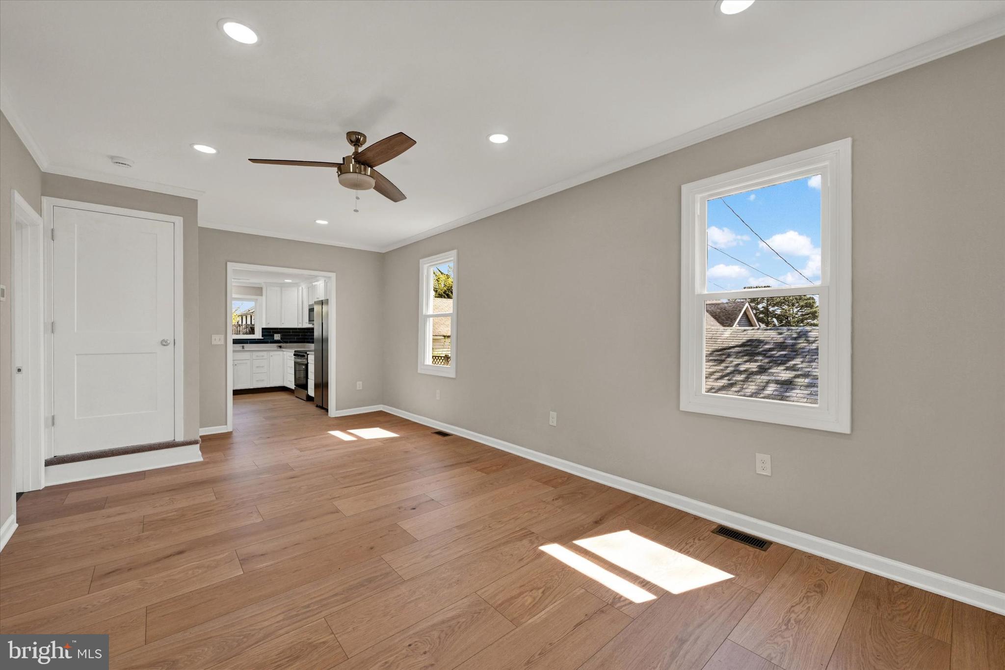 100 Fuller Avenue Baltimore, MD 21206 - Photo 4 of 31 Livingrm and dining room, recessed lights