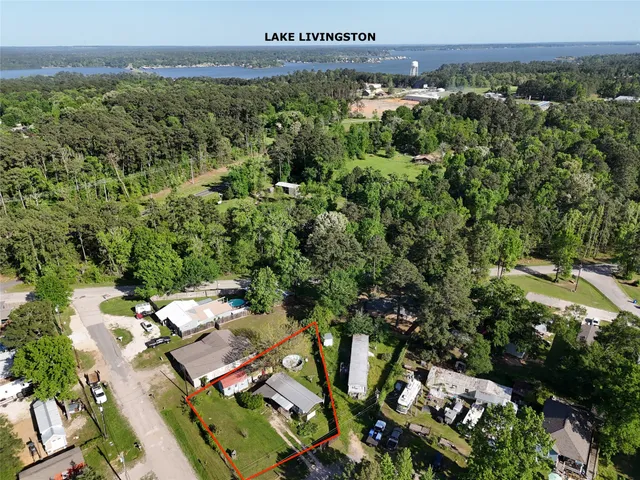 an aerial view of multiple house