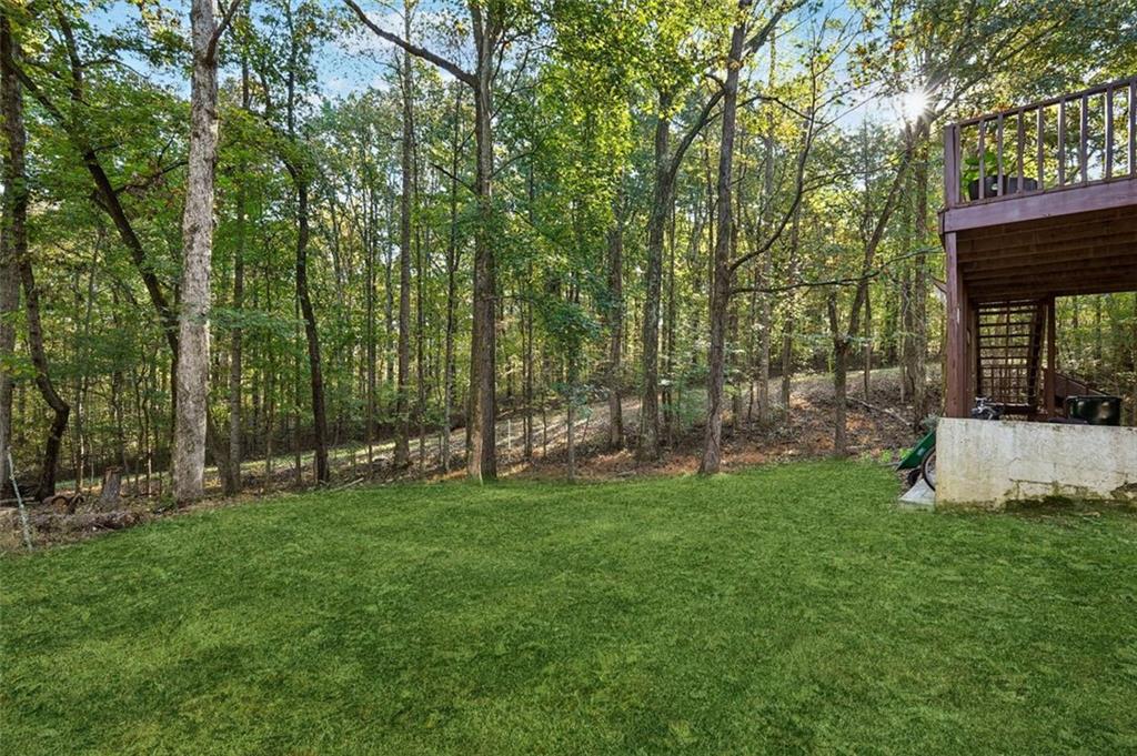 39 Hampton Way Carrollton, GA 30116 - Photo 53 of 57 a view of a backyard with large trees