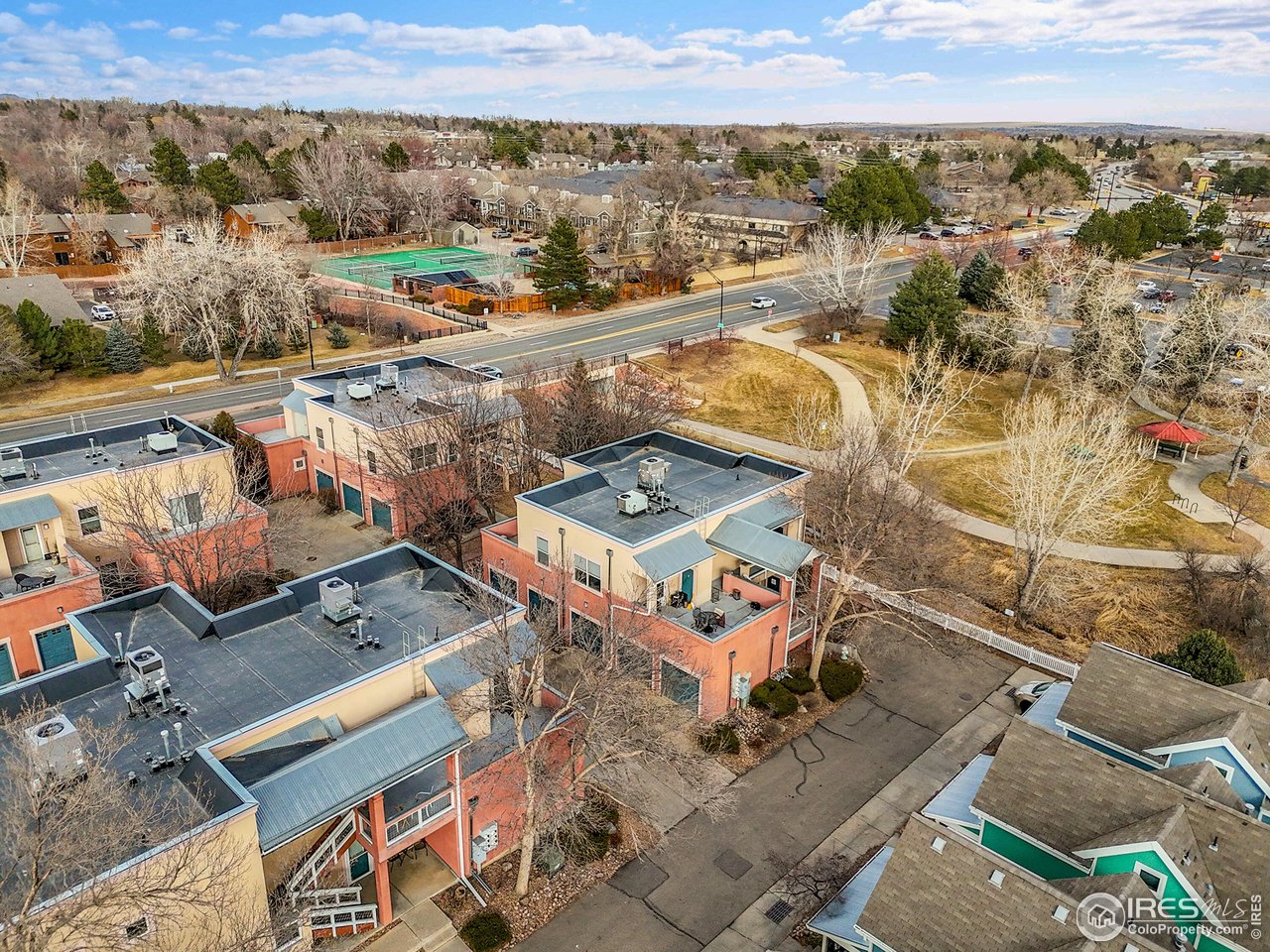 2645 Tabriz Place, Unit 22 Boulder, CO 80304 - Photo 23 of 29 an aerial view of a house with a ocean view