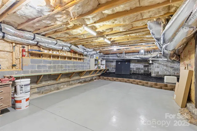 a view of storage and utility room