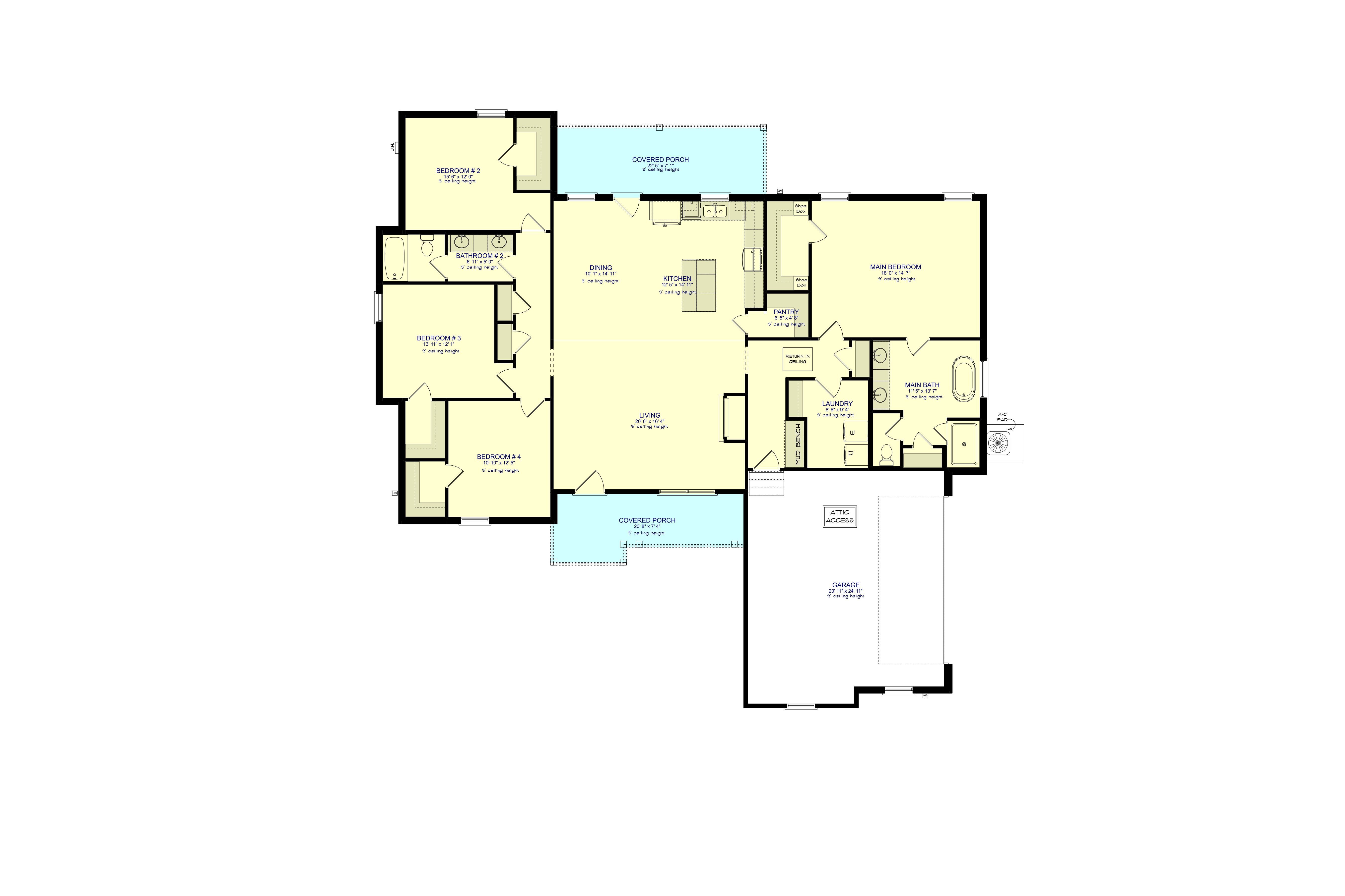 8760 Floyd Crabtree Way Semmes, AL 36575 - Photo 33 of 34 Floor plan