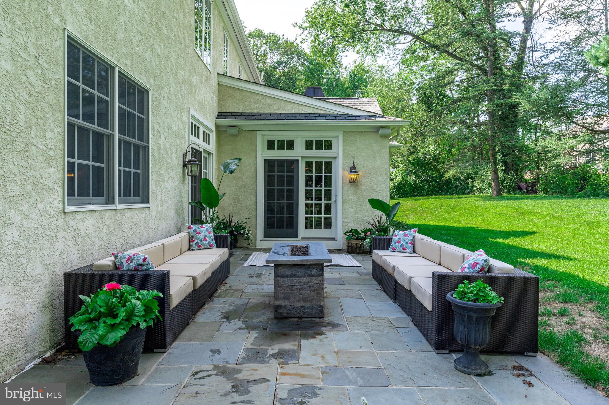19 Fairway Road Paoli, PA 19301 - Photo 21 of 51 rear flagstone patio and yard