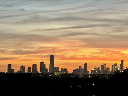 a view of a city with a city