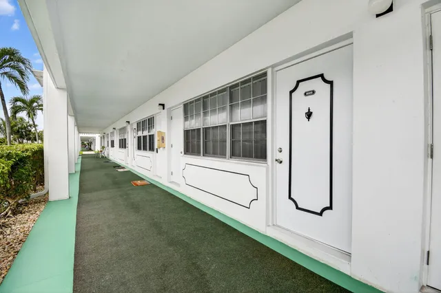 a view of balcony with double vanity