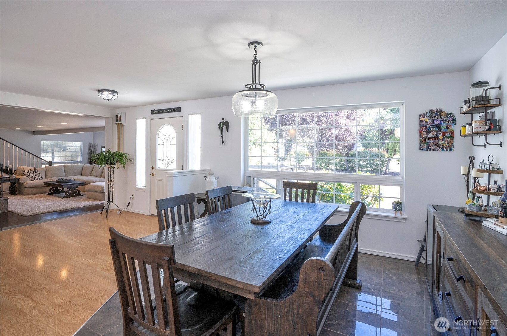 4712 Brookdale Road East Tacoma, WA 98446 - Photo 19 of 40 a view of a dining room with furniture window and outside view