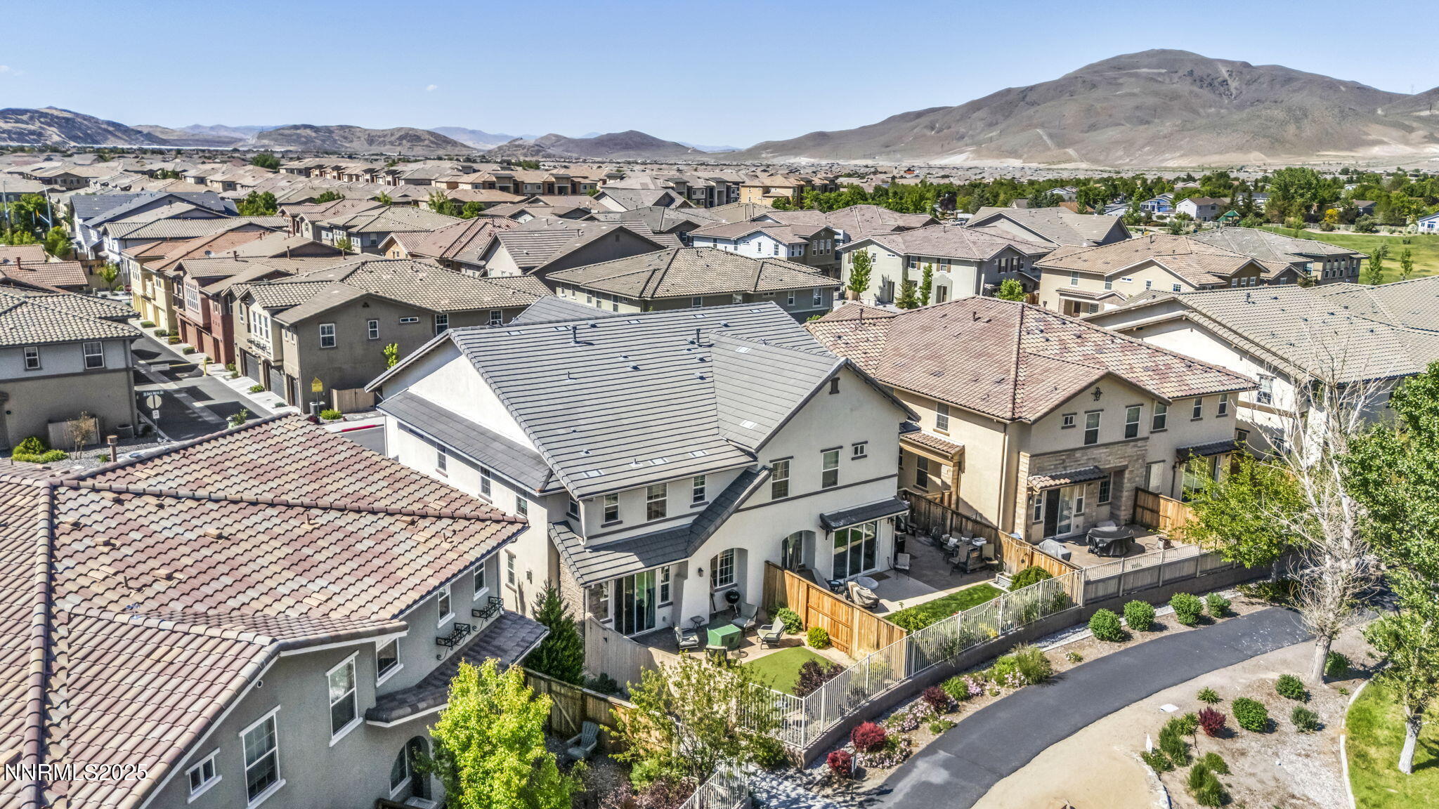 1940 Dark Horse Road, Unit C Reno, NV 89521 - Photo 29 of 69 an aerial view of a house with a mountain