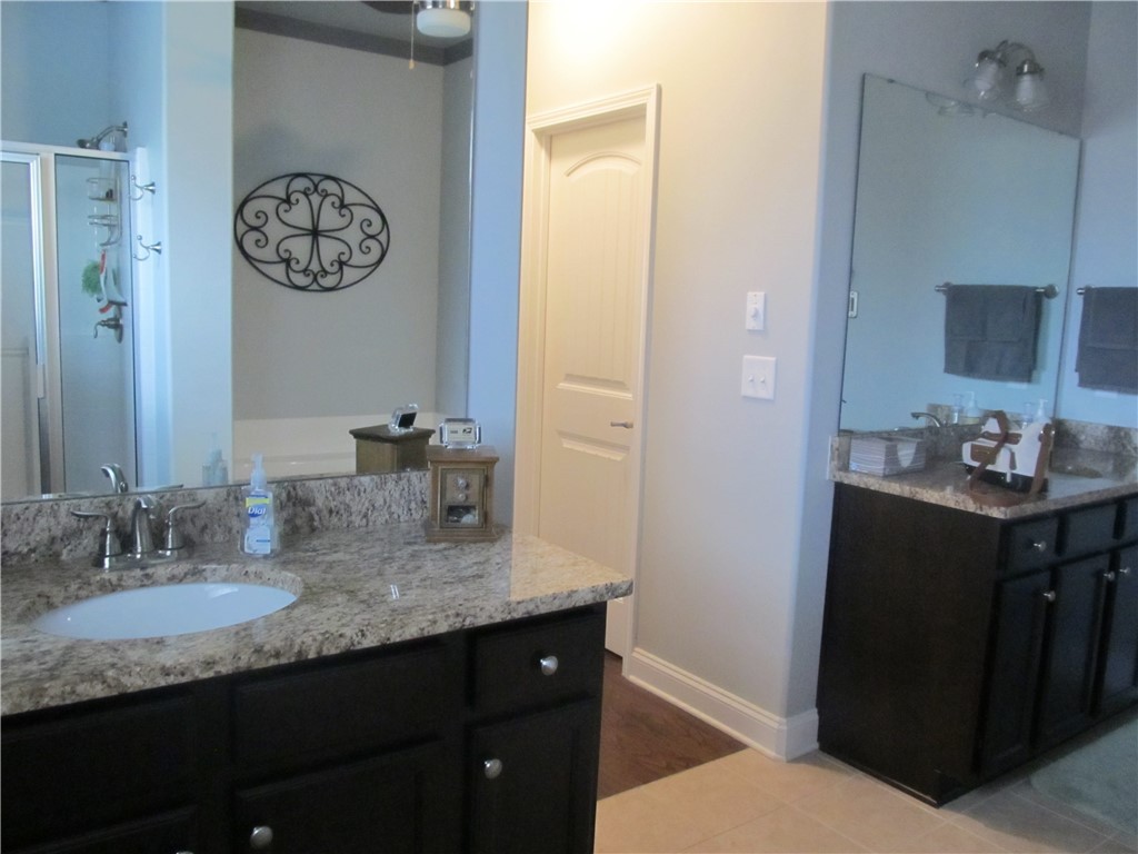 117 Baybrooke Lane Anderson, SC 29621 - Photo 24 of 43 His and her vanities with granite countertops and