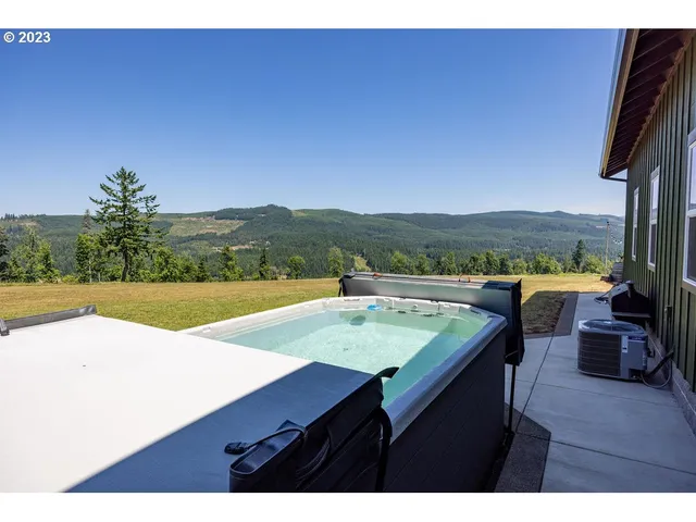 a view of a city from a terrace