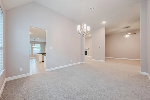 a view of an empty room