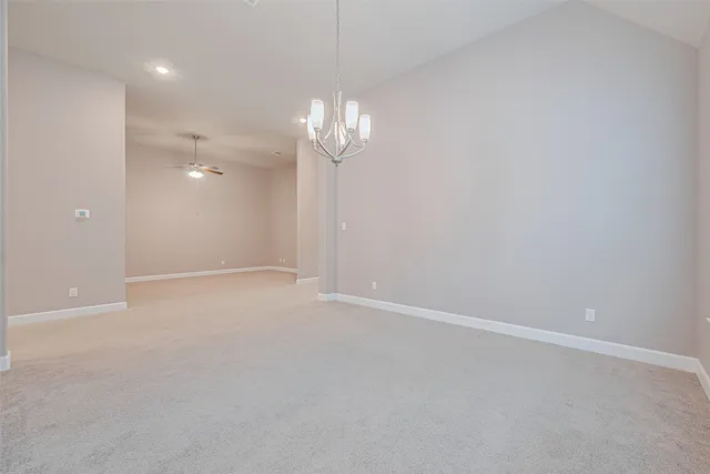 a view of an empty room