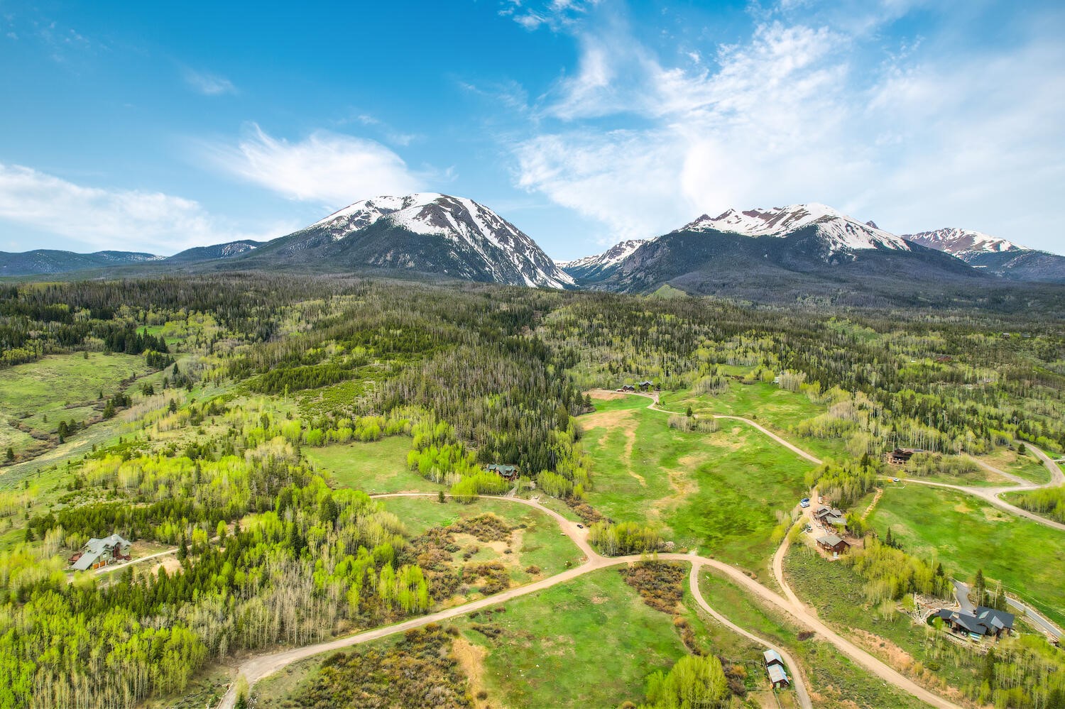 1672 South Ruby Road Silverthorne, CO 80498 - Photo 17 of 27 Aerial shot looking West toward Buffalo Mountain and the Gore Range