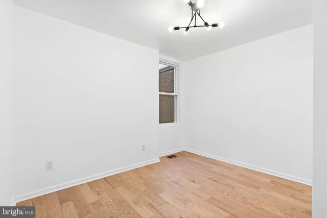 a view of an empty room