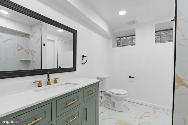 a front view of a building