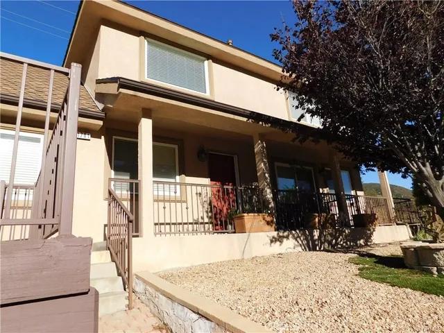 a view of a house with a outdoor space