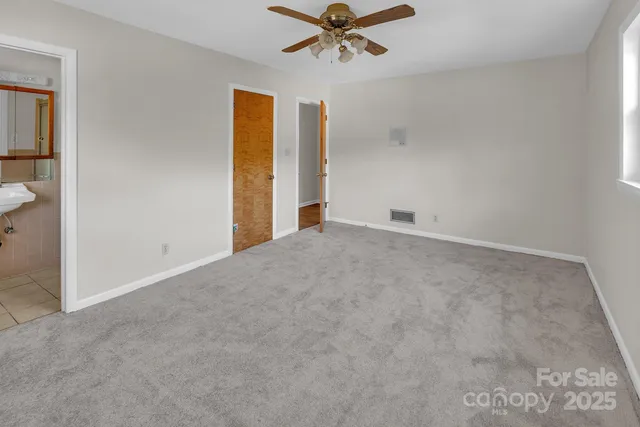 a view of an empty room