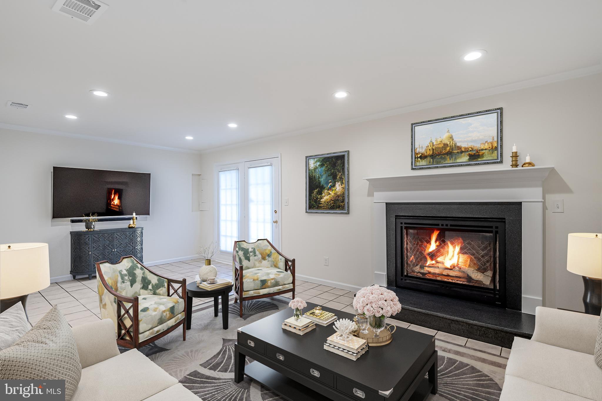 3783 Inverness Road Fairfax, VA 22033 - Photo 30 of 50 Virtually Staged Family Room