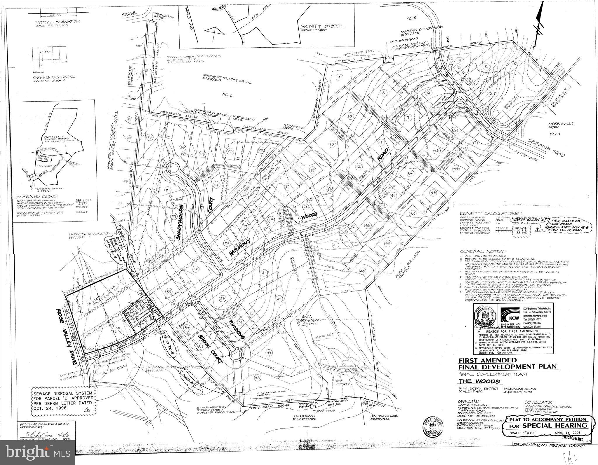 2204 Harmony Woods Road Owings Mills, MD 21117 - Photo 33 of 35 Development Plan
