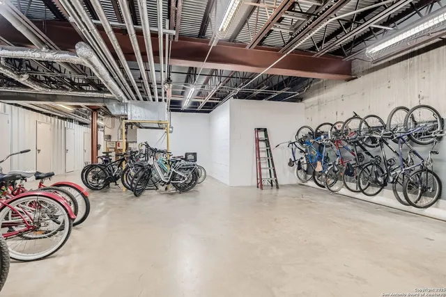 a front view of building with yard