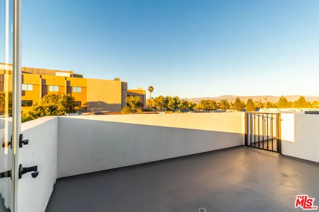 a view of balcony with city view