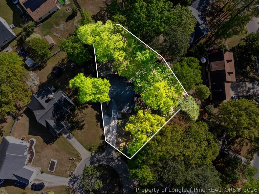 1205 Crossbend Court Fayetteville, NC 28314 - Photo 32 of 37 an aerial view of a house with a yard