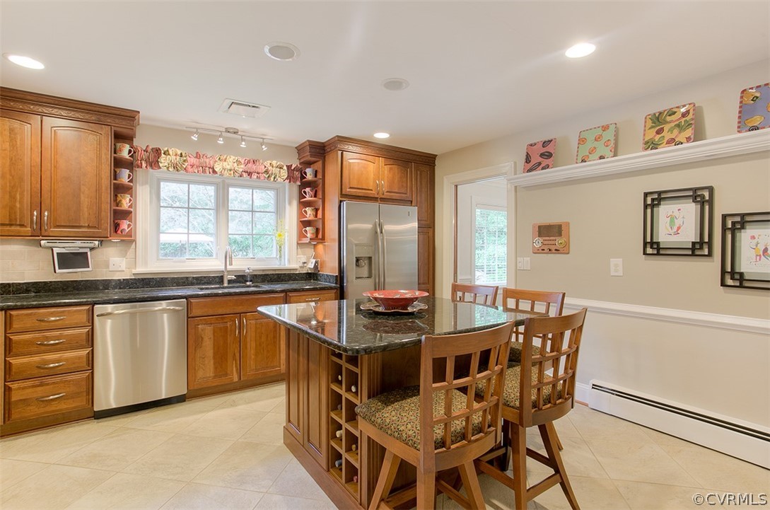 4036 Sherbrook Road Richmond, VA 23235 - Photo 8 of 41 Spacious kitchen with granite countertops, tile fl