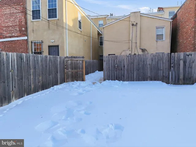 a backyard of a house